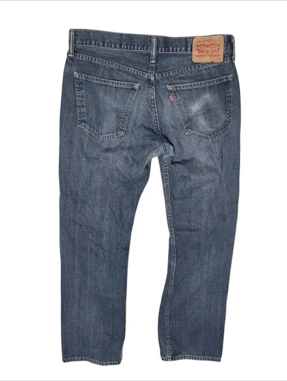 Levis 569 Jeans Mens 32x32 Relaxed Loose Straight Medium Blue Denim Grunge Y2K